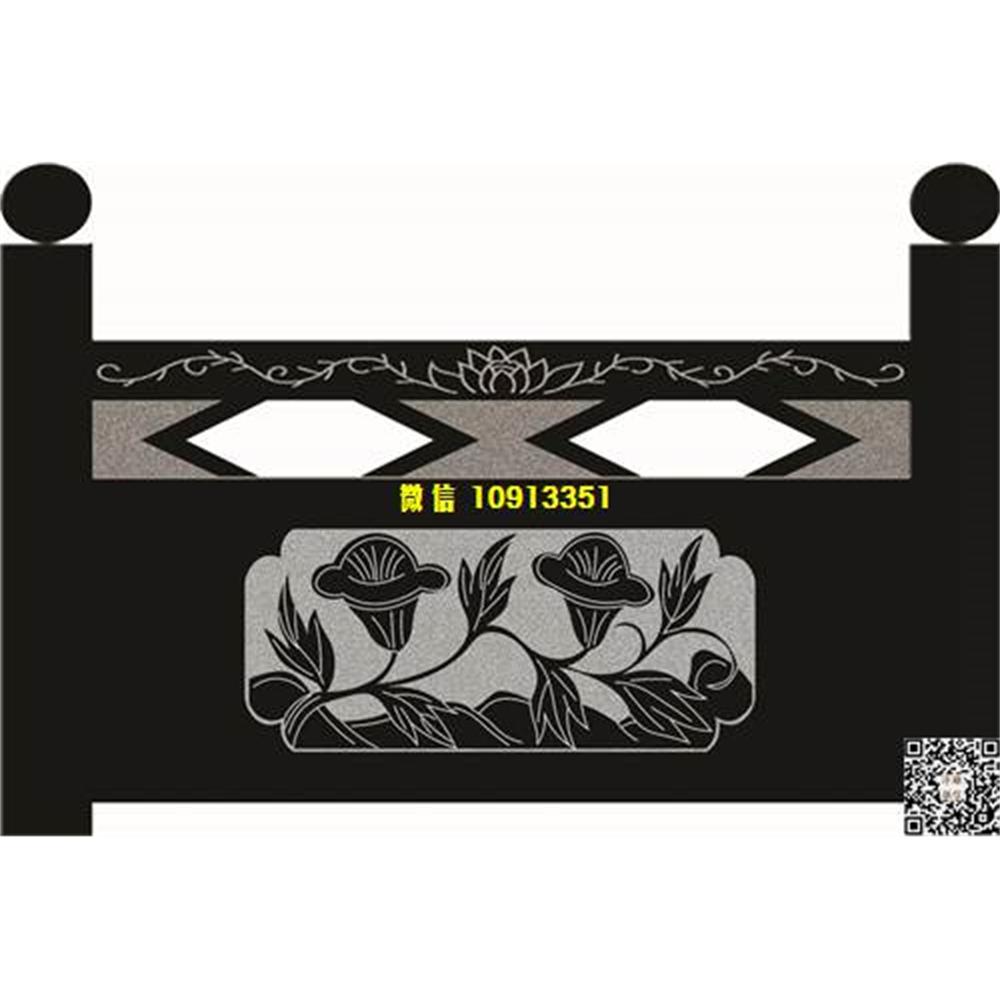 精雕图25牵牛花栏板精雕图线雕图线条图单线铣底图_电脑雕刻plt文泰矢量图精雕图浮雕图